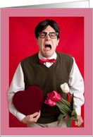 Be My Valentine Ugly Cry Humor card