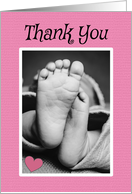 Thank You for the Baby Gift Pink For Girl card