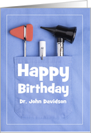 Happy Birthday Doctor Scurbs Pocket Custom Name card