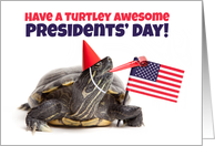 Happy Presidents’ Day Turtle Humor Blank Inside card
