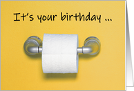 Happy Birthday Toilet Paper Shortage Coronavirus Humor card