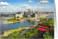 Greetings from Pittsburgh Pennsylvania USA Photograph of City card