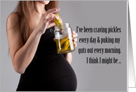 Happy April Fools Day Pregnancy Scare Joke Humor card