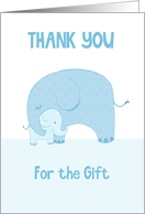 Thank You for the Baby Gift Elephants Boy card