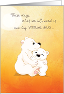 Coronavirus COVID-19 Bear Hugs For You card