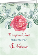 For Aunt Rose Religious Feast of St. Valentine card