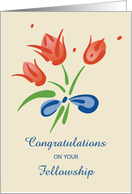 Fellowship Congratulations Flowers card