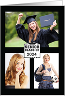 Senior Class of 2024 3 Photo Graduation Announcement card