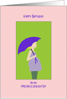 Birthday for Pregnant Daughter with Umbrella card