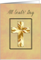 All Souls’ Day with Golden Cross card
