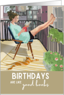Best Friend Book Lover on her Birthday card