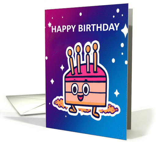 Kids Happy Birthday with a Smiley Face Blank Inside card (1778898)