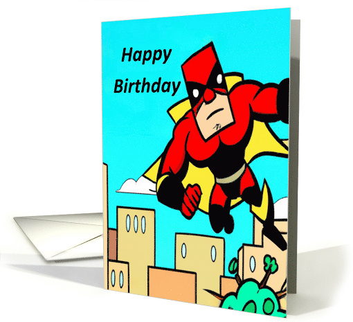 Universal Happy Birthday Superhero card (1782264)