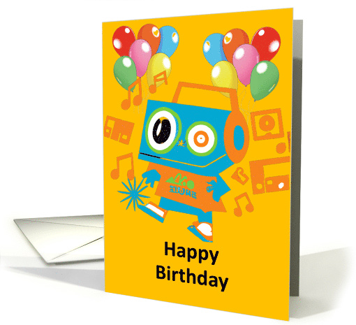 Robotic Happy Birthday card (1785696)
