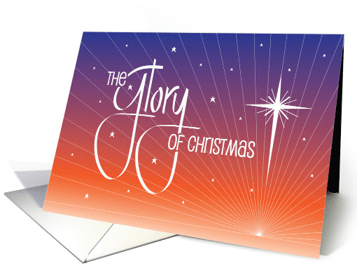 Hand Lettered Glory of Christmas with White Star of... (1771058)