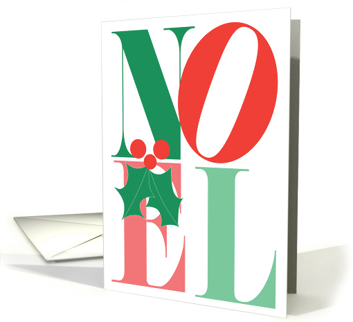 Christmas Noel with Large Red and Green Letters with... (1771288)
