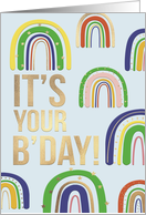 Rainbow Design Colorful Birthday card