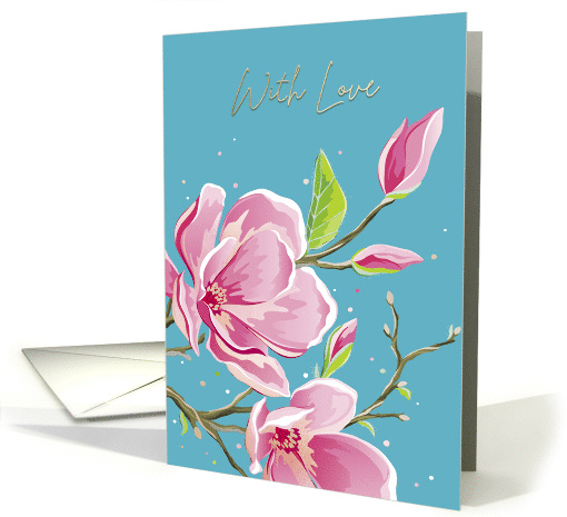 With Love for Mother's Day Pink Flower card (1841898)