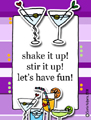 invitation, martini, cocktail party, cocktails, shake it up, shaken not stirred, girls night out, bachelorette party, bridal shower, bar