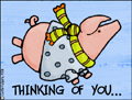 thinking of you - piggy