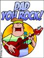 dad,daddy,father,father's day,rock,rock star,guitar,rock 'n roll,