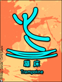 trampoline, Beijing, olympic games, olympics 2008, sports, china, chinese, pictogram, olympia,