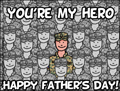 father's day, hero, soldier,