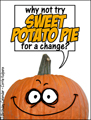 thanksgiving,humor,humorous,funny,pumpkin,face,sweet potato pie,