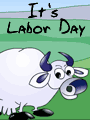 labor day strip man dance fat cows grass hills party