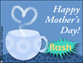 Mother's Day, mother, mom, mothers day, tea, teacup, love,, flash, animated