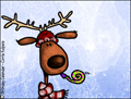 happy new year, reindeer,