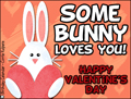 valentine, valentine's day, some bunny loves you, heart, pink, love, friend, romance, beloved, xoxo
