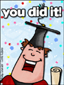 graduation, graduate, congratulations, school, valedictorian, man.you did it,cap, gown, diploma,