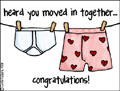 moving in gay, homosexual, move in together, living together, live together, boxer, briefs, heart, domestic partner, civil union, domestic partnership, committment ceremony, vows, roommate, boyfriend