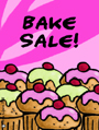 announce bake sale, announcement, fund raiser, charity, money maker, making money, baking, cake, cupcake