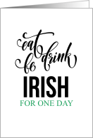 Eat Drink Be Irish...