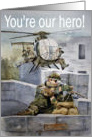 Welcome Home Hero Military Service Marine Army Navy Air Forces Soldier Support Our Troops card