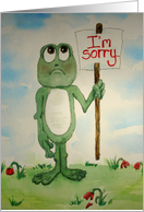 Frog I'm Sorry...