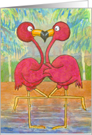 Pink Flamingo Couple...