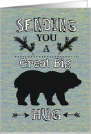 Sending Bear Hug - Summer Camp Thinking of You card
