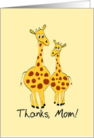 Cute Mom Giraffe and...