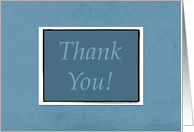 Blue Interview Thank You card