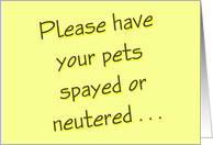 Funny Spayed or...