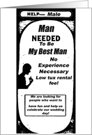 best man needed