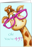 Cute funny giraffe...