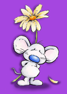 cute mouse with a...