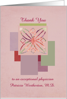 Thank You Medical Doctor Physician Healthcare Custom Name card