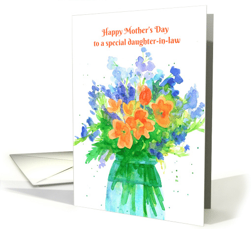 Happy Mother's Day Special Daughter-in-Law Flower Bouquet card