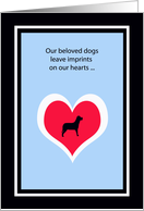 Dog Sympathy Card --...