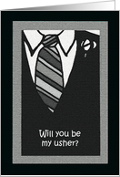 Usher Card -- Usher Attire card